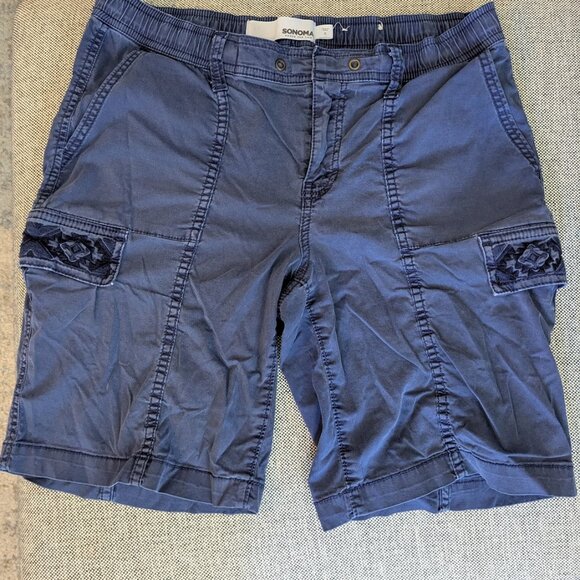 2 Pairs of Sonoma Comfort Waistband Bermuda Shorts, Women's Size 8 - Picture 3 of 4
